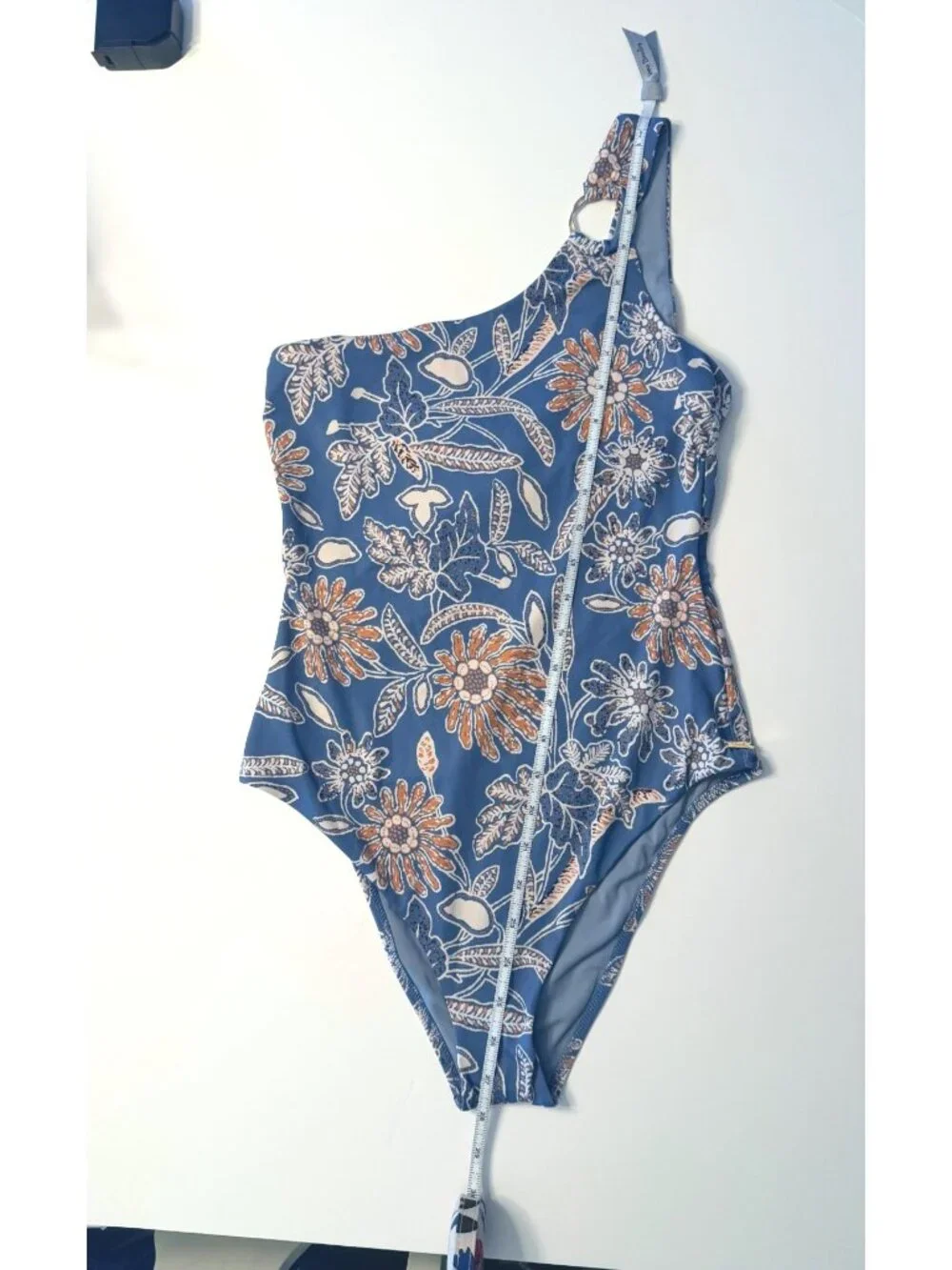 Cleobella Maya One Piece Swimsuit Magnolia Floral One Shoulder M NWT